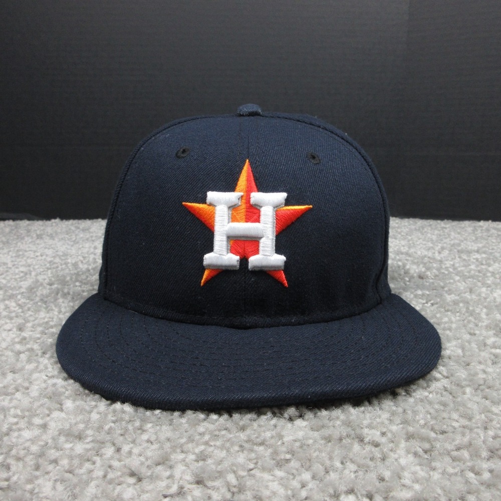 Houston Astros Hat Cap Mens Fitted 7 1/4 Navy New Era 59Fifty‎ 2017 World Series